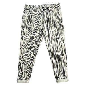 Lane Bryant Mid Rise Stretch Zebra Ankle Jeans Size 16